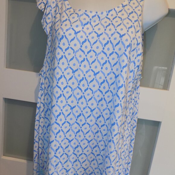Lilly Pulitzer Luella Multi Sea La Vie Geometric Mosaic Print Size XL Dress - Picture 2 of 4